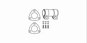 HJS 82 12 2303 Mounting Kit, catalytic converter